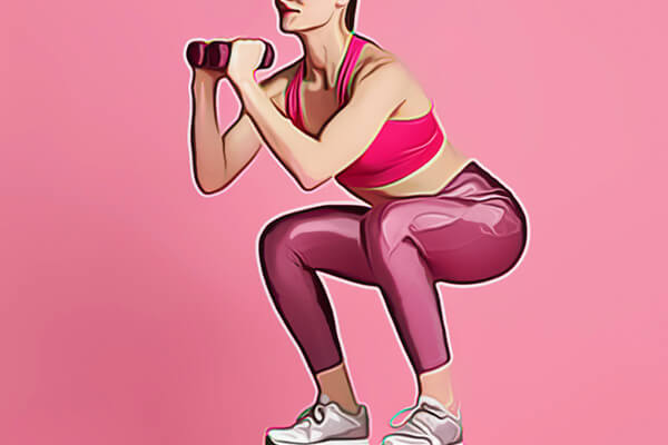woman squatting