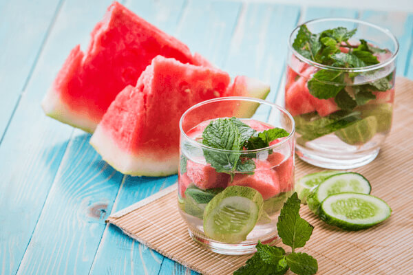 watermelon infused water