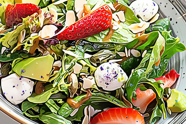 plate of fresh salad