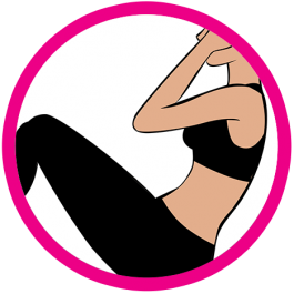tummy exercise icon